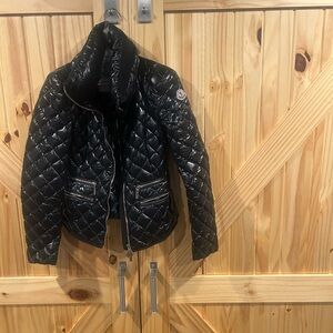 Moncler Shiny Black Quilted Puffer Jacket